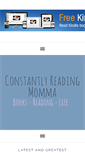 Mobile Screenshot of constantlyreadingmomma.com
