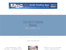 Tablet Screenshot of constantlyreadingmomma.com